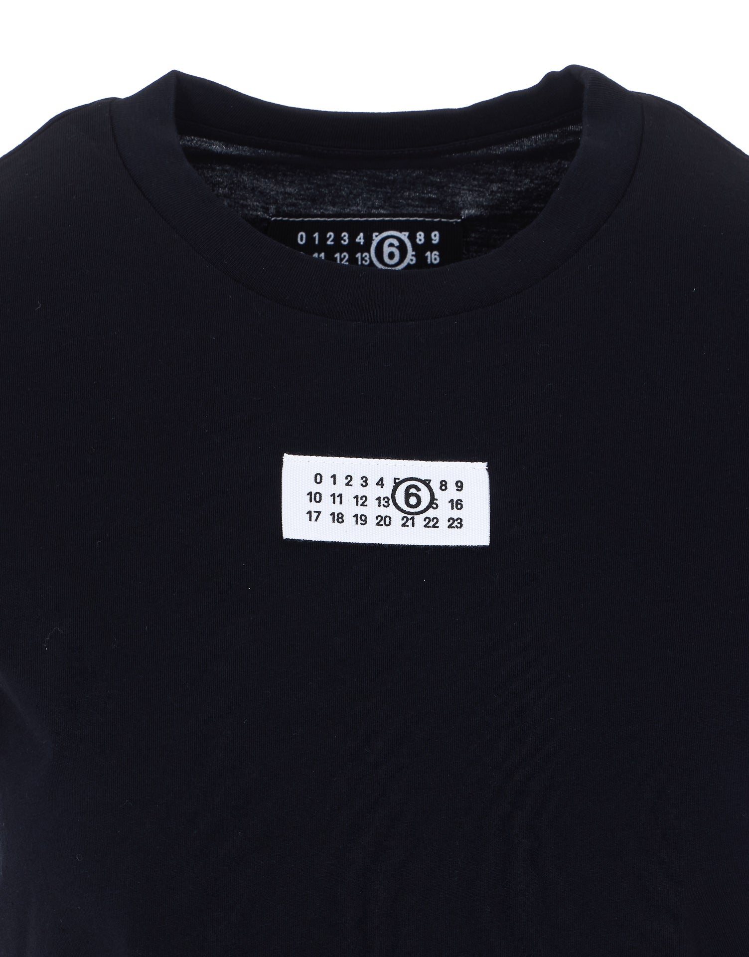 MM6 Maison Margiela T-shirts and Polos Black Cotton