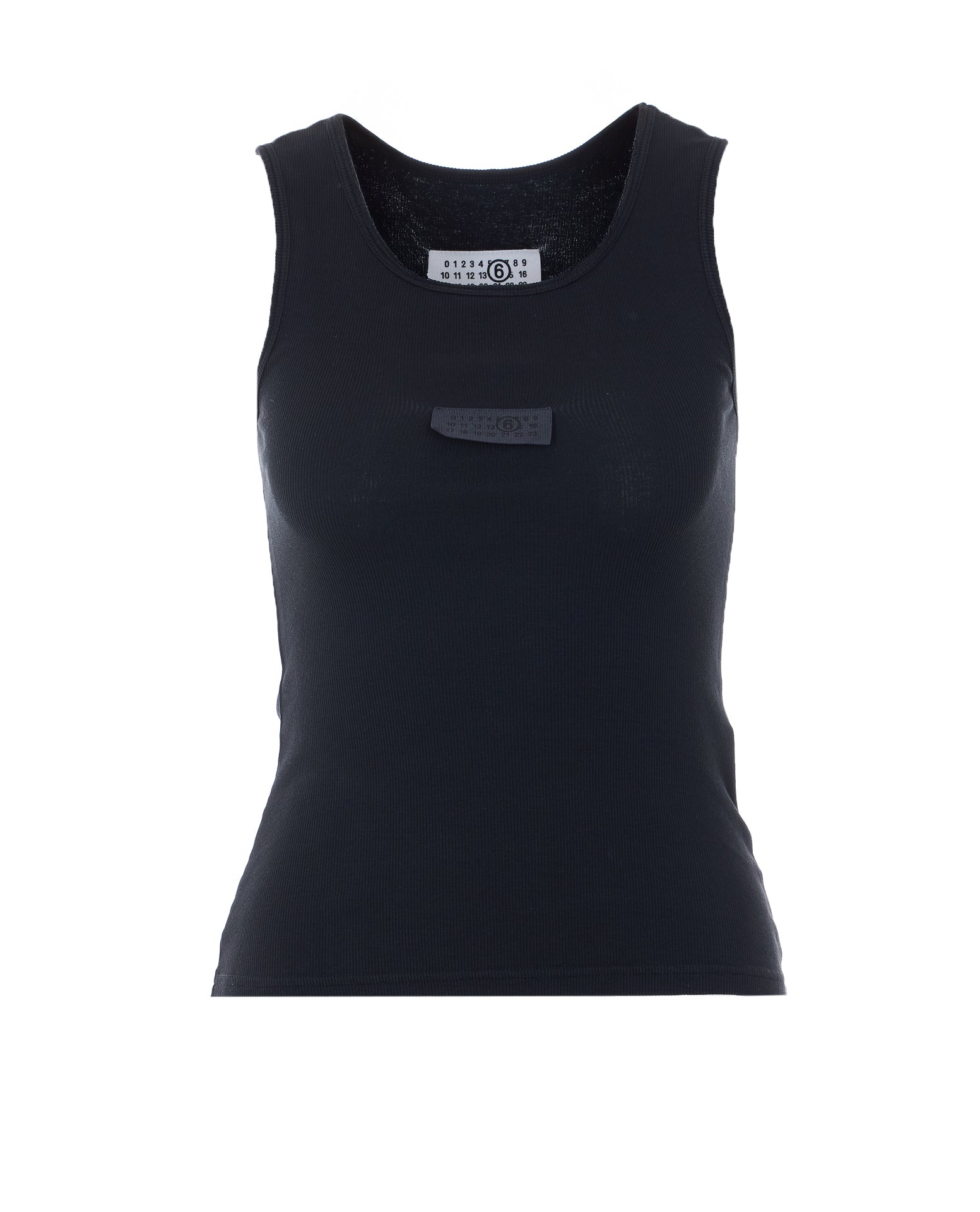 MM6 Maison Margiela Top Black Cotton