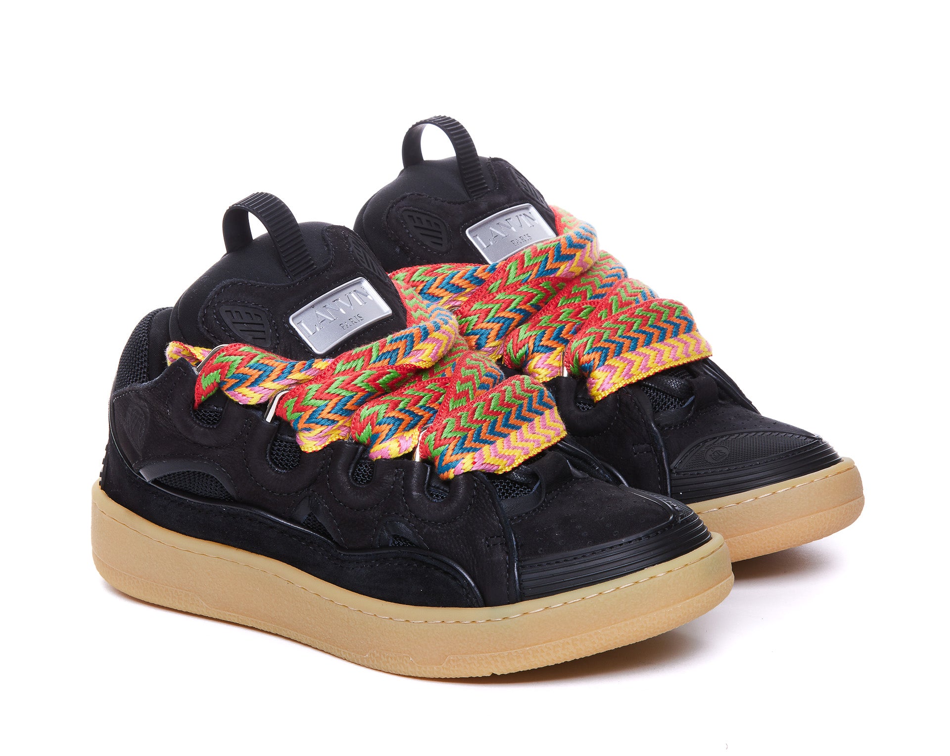 Lanvin Sneakers Black Suede Leather / Rubber Sole