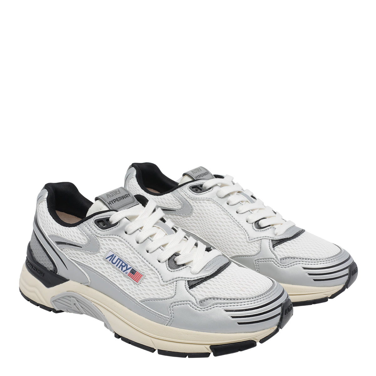 AUTRY Sneakers Silver Fabric Rubber/rubber Sole