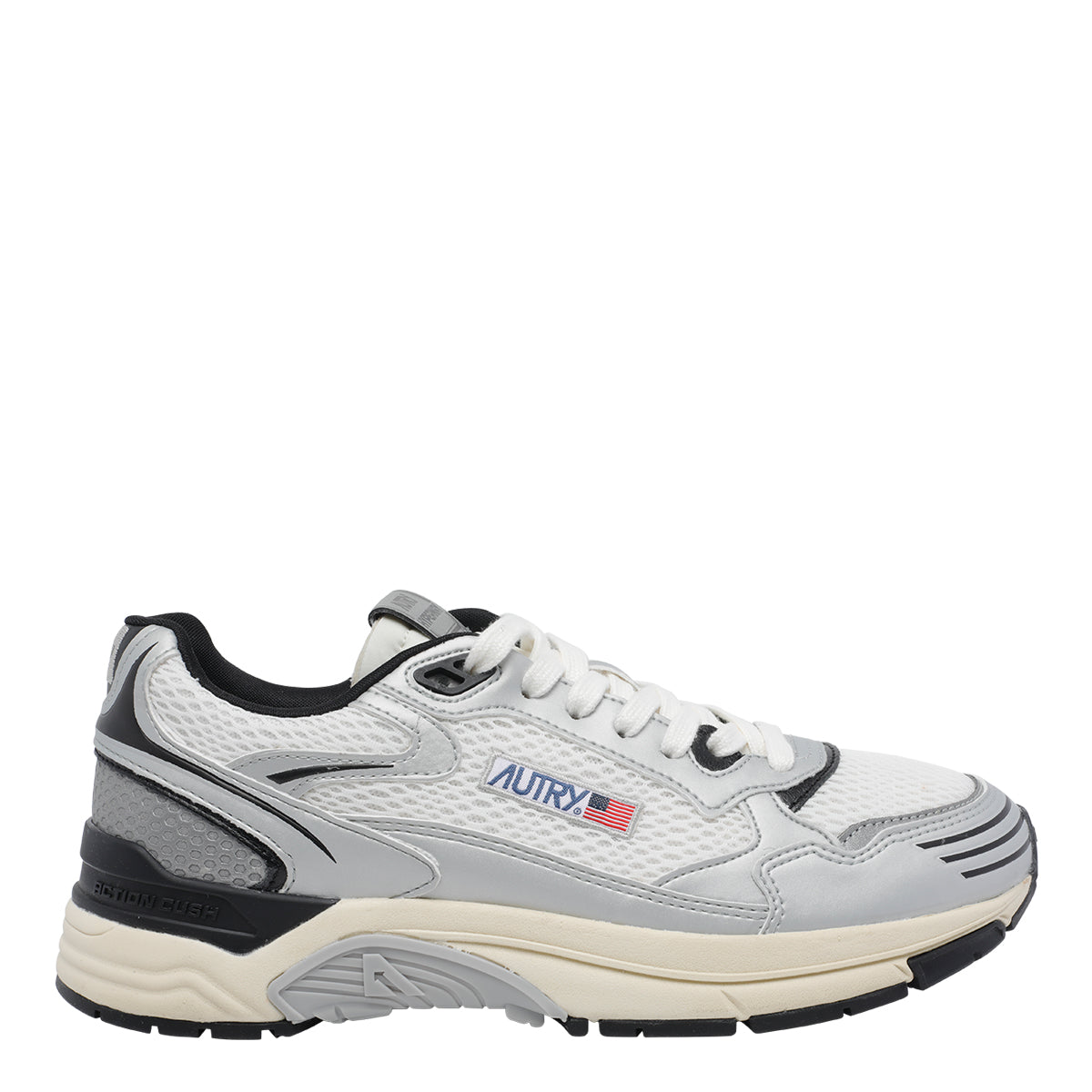 AUTRY Sneakers Silver Fabric Rubber/rubber Sole