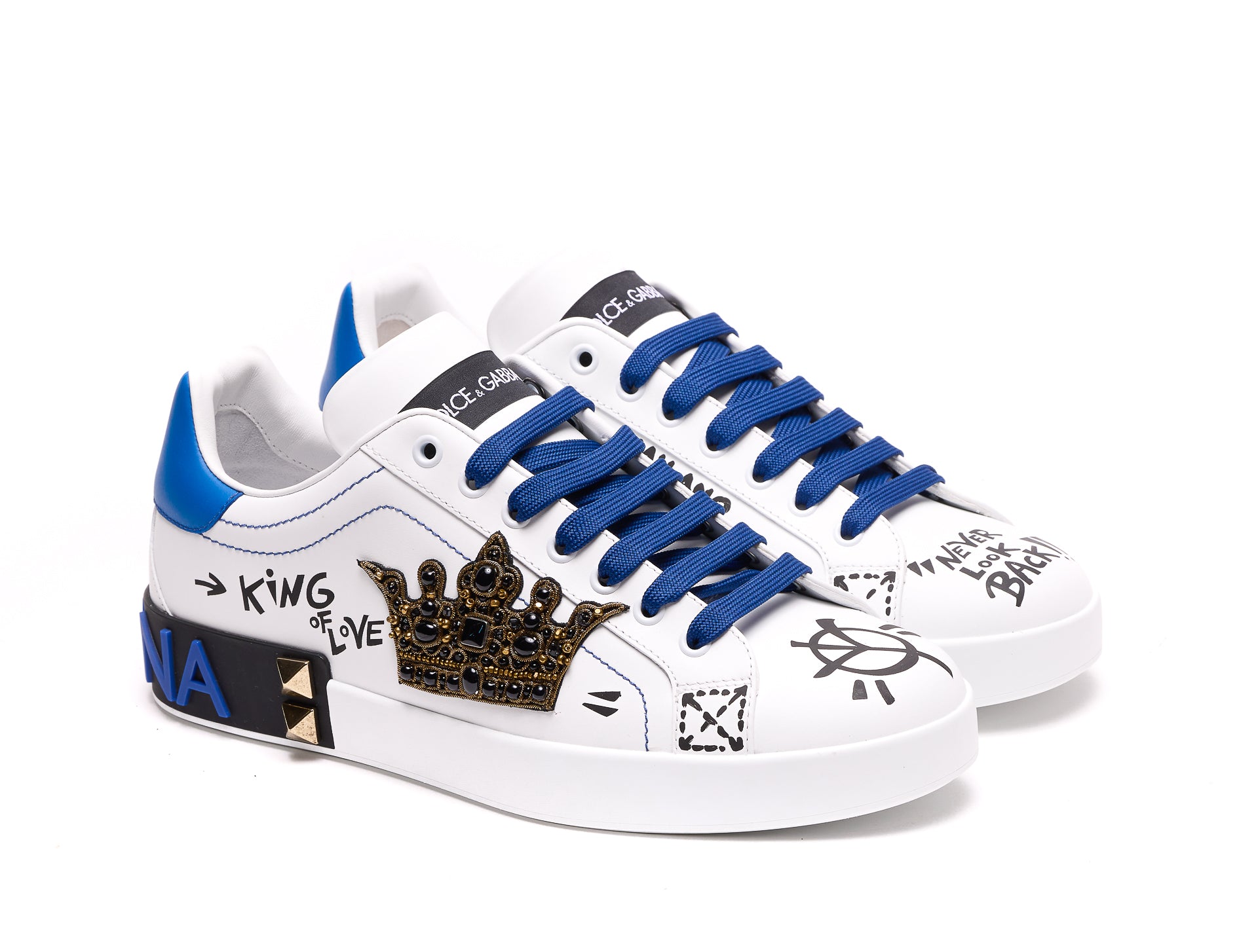 Dolce & Gabbana Sneakers Blue Leather