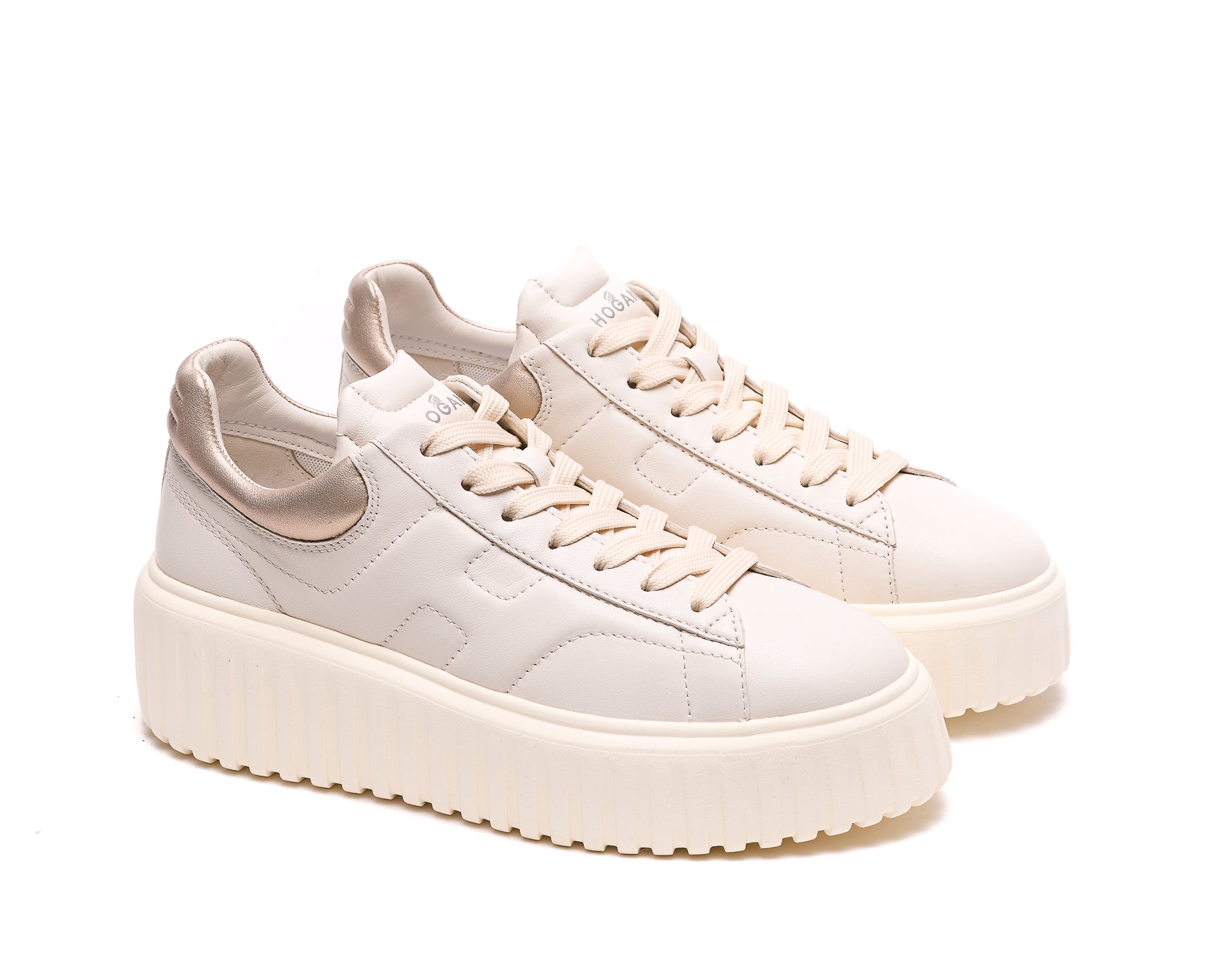 Hogan Sneakers Beige Leather