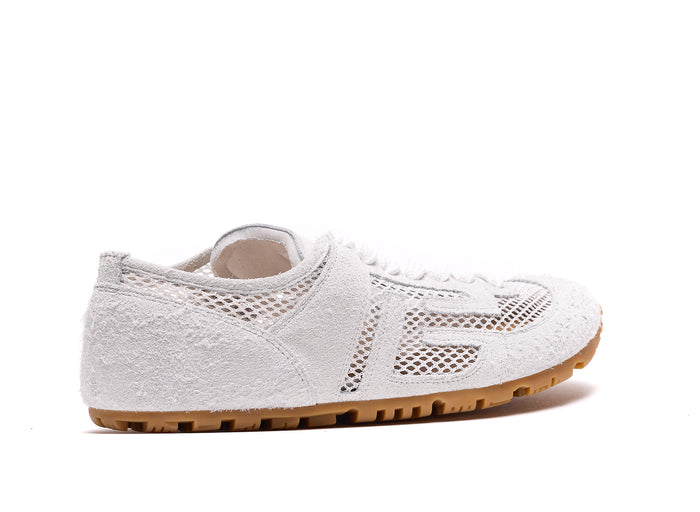 Balmain Sneakers White Suede And Fabric