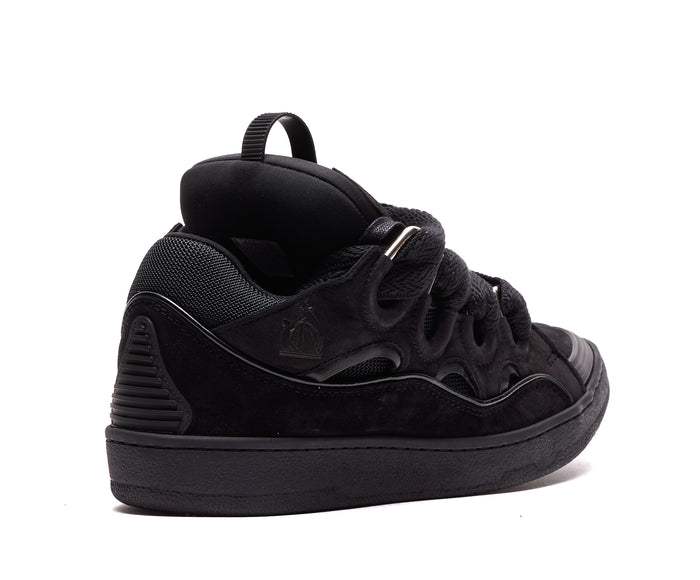 Lanvin Sneakers Black Leather And Suede