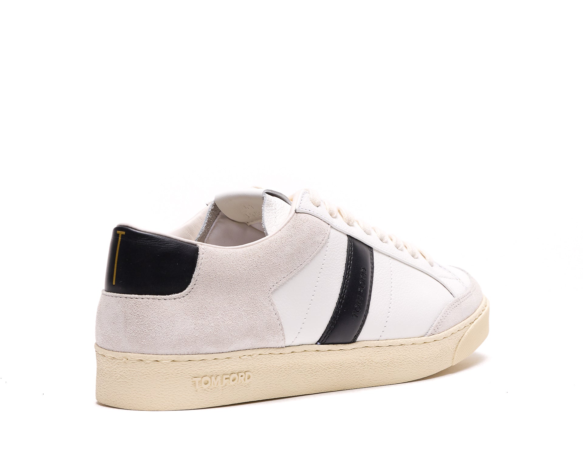 Tom Ford Sneakers White Leather And Suede