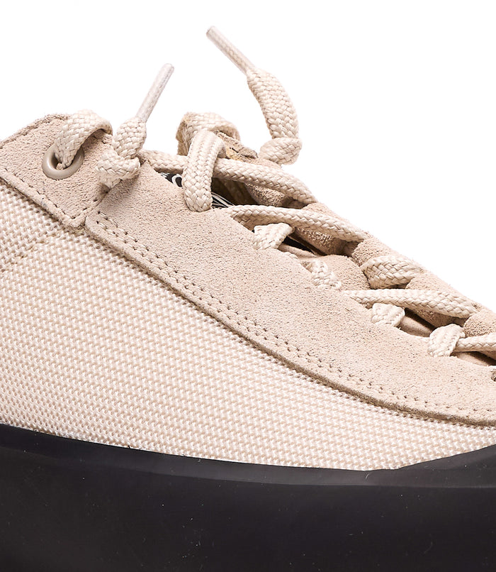 Stone Island Sneakers Beige Suede And Leather Rubber Sole