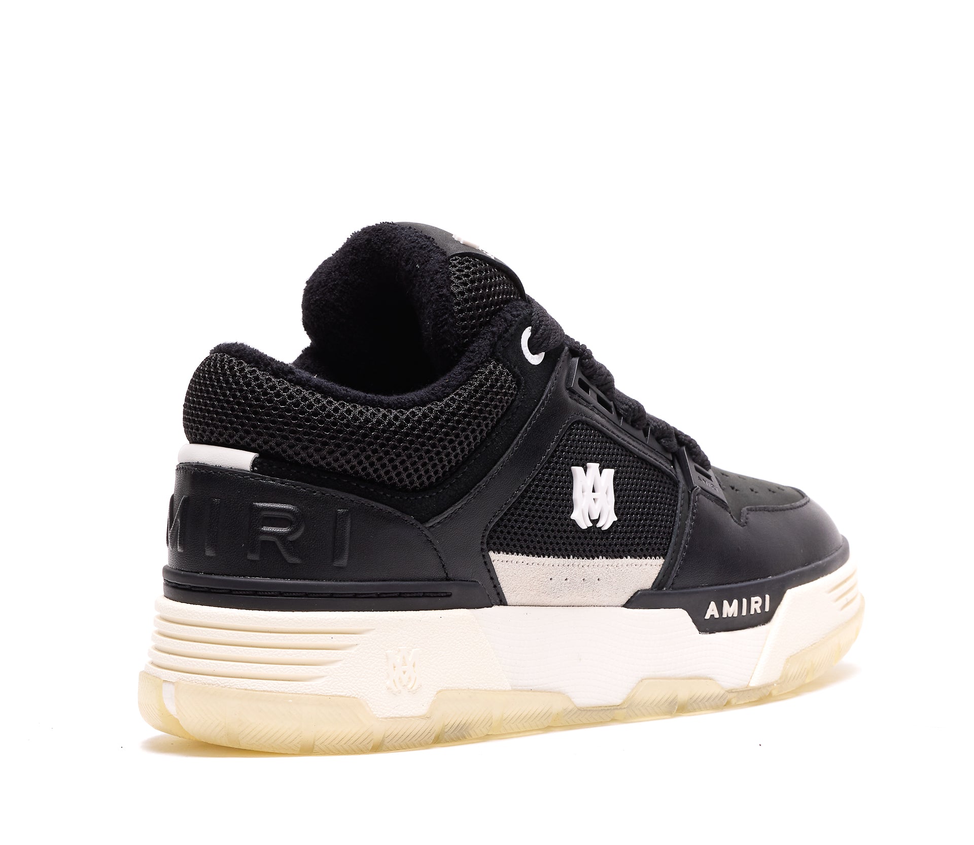 Amiri Sneakers Black Leather And Suede