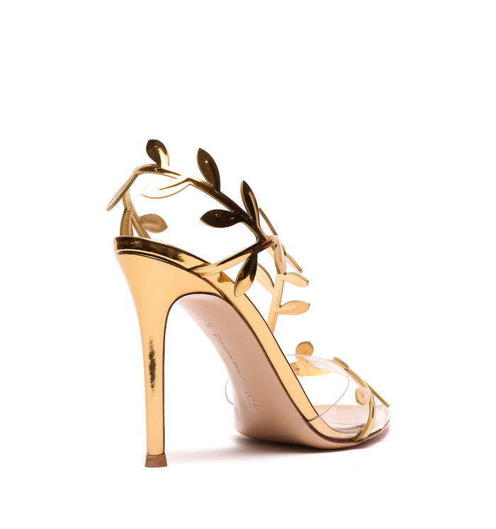 Gianvito Rossi With Heel Golden Leather