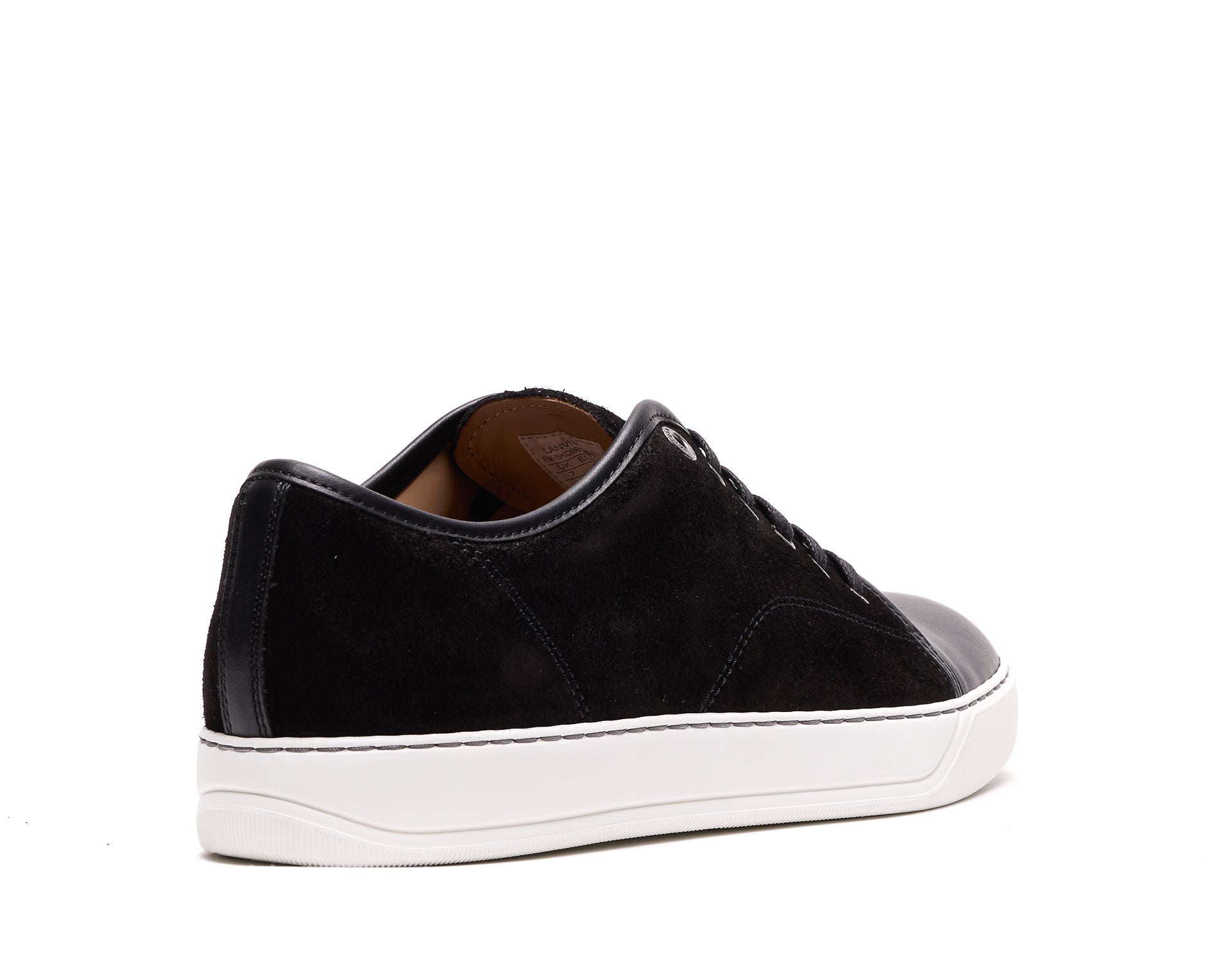 Lanvin Sneakers Black Suede And Leather