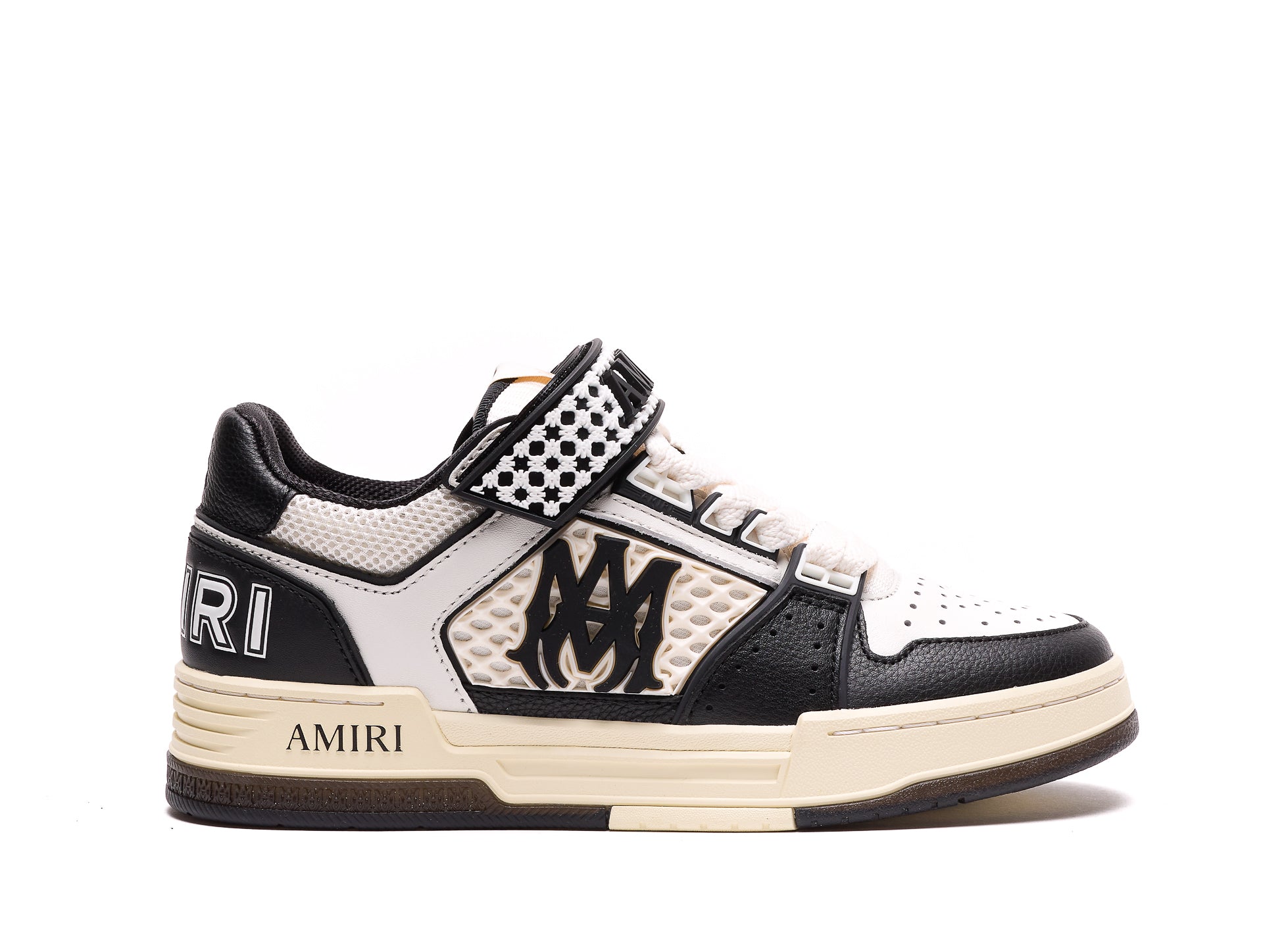 Amiri Sneakers Black Leather And Fabric