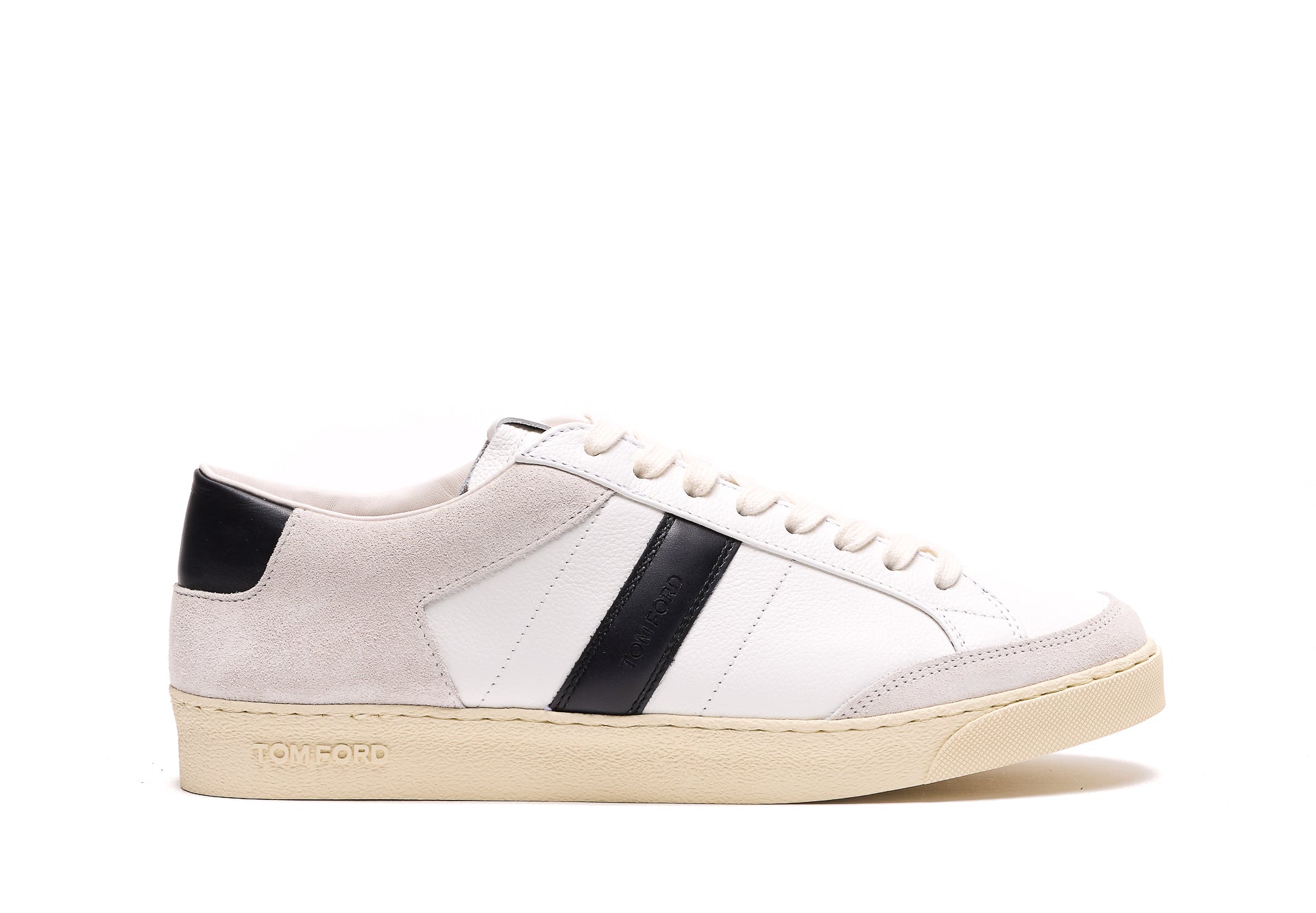 Tom Ford Sneakers White Leather And Suede