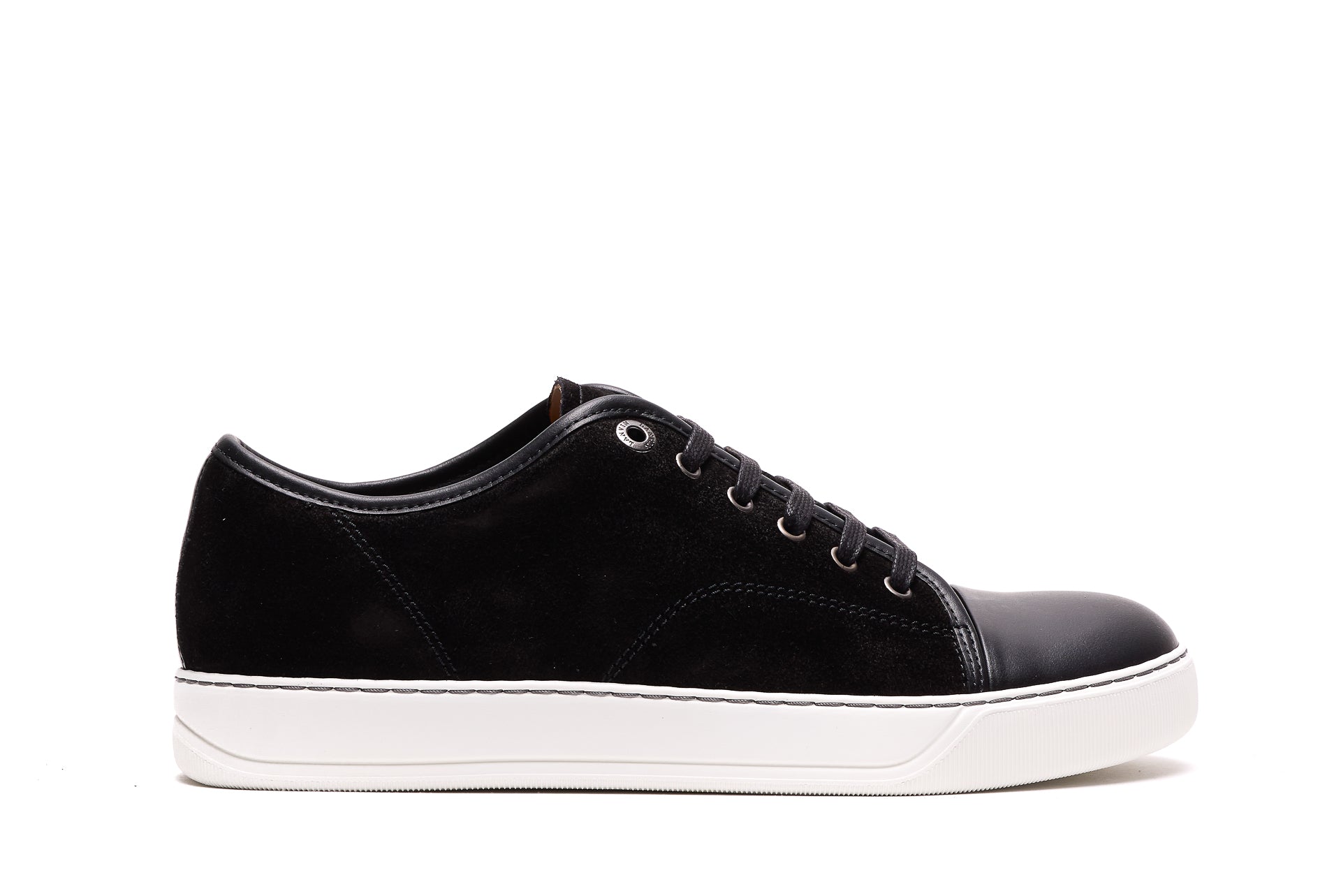 Lanvin Sneakers Black Suede And Leather