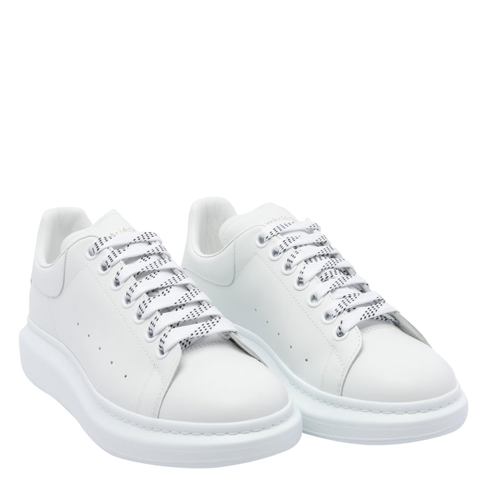 Alexander Mcqueen White Calf Leather/ Rubber Sole