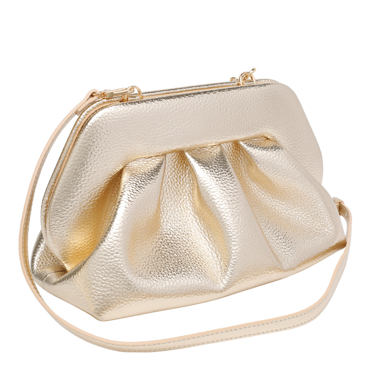 THE MOIRE Bags Golden Vegan Fabric