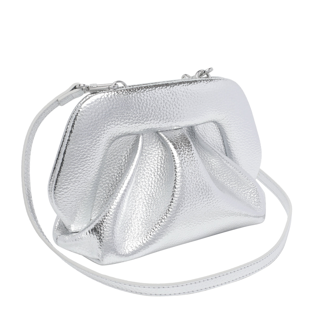 THE MOIRE Bags Silver Vegan Fabric