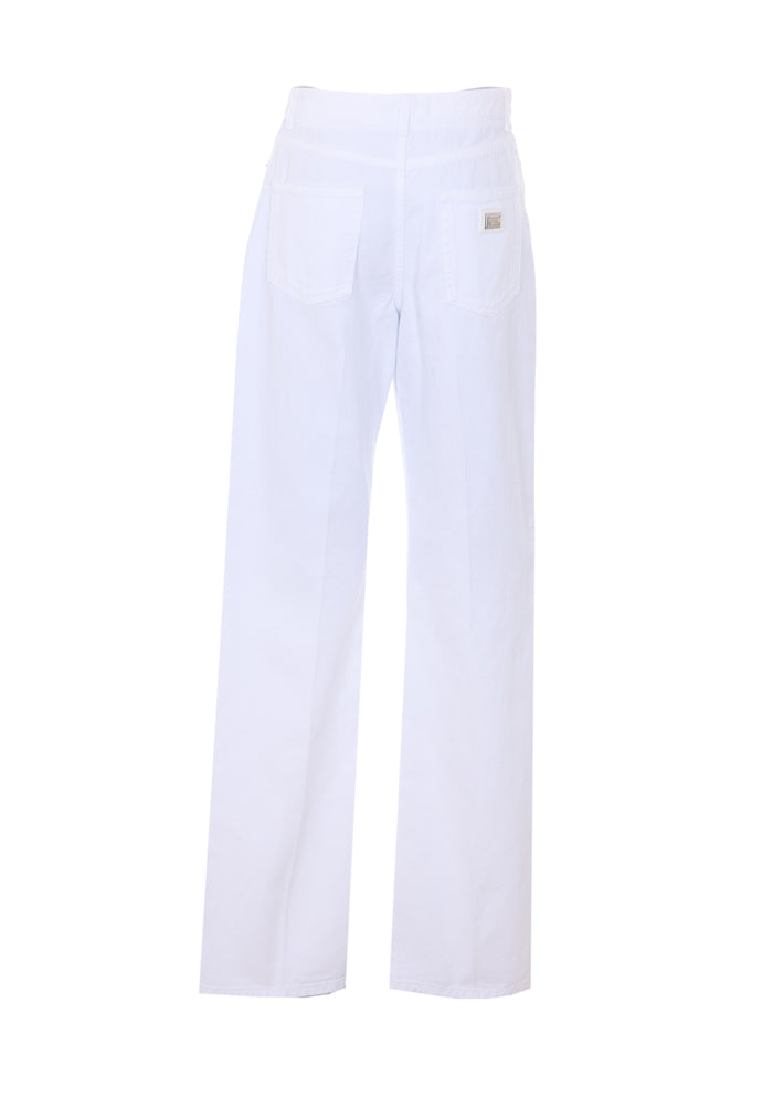 Dolce & Gabbana Trousers White Cotton
