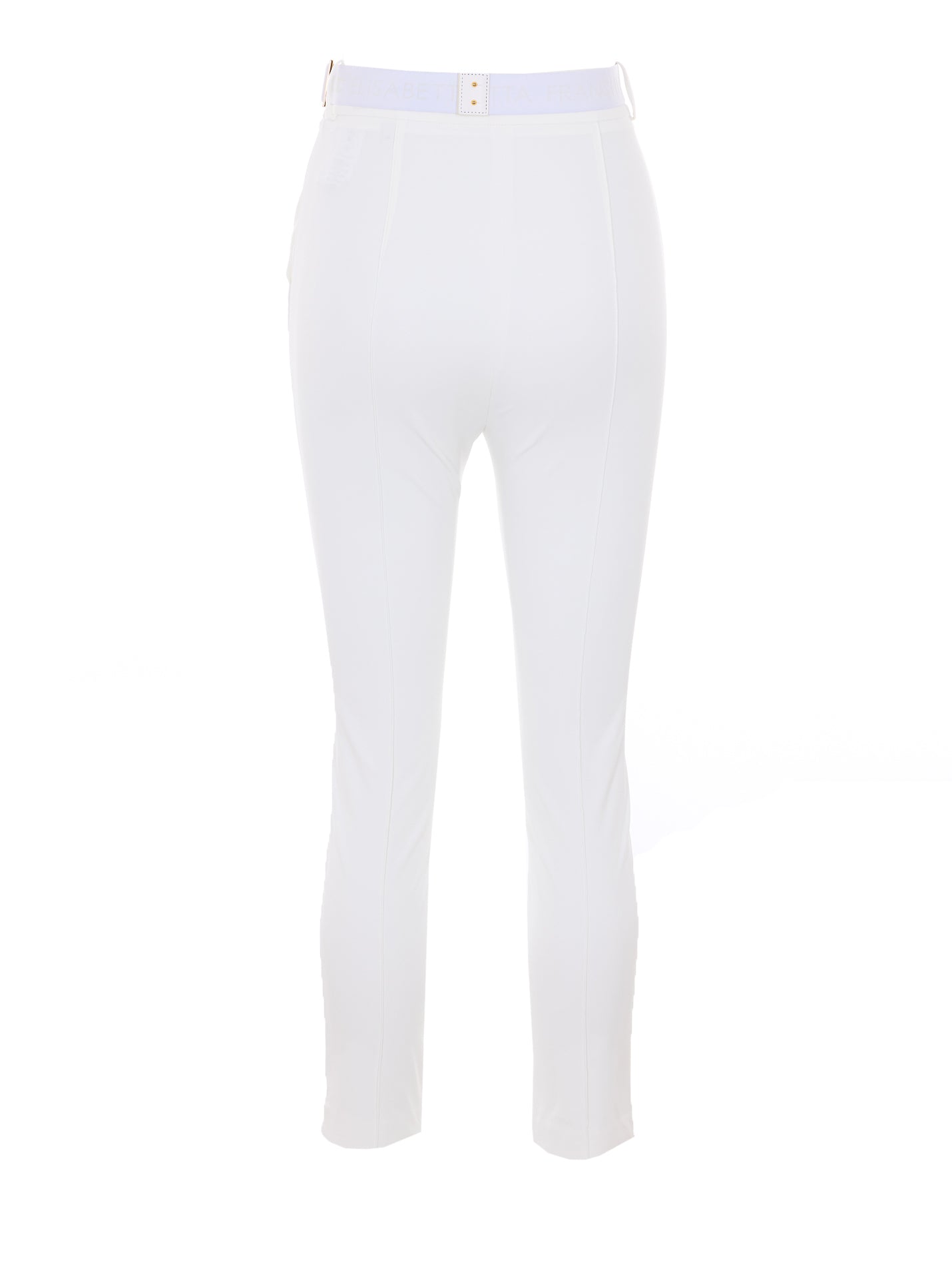 Elisabetta Franchi Trousers White Polyamide