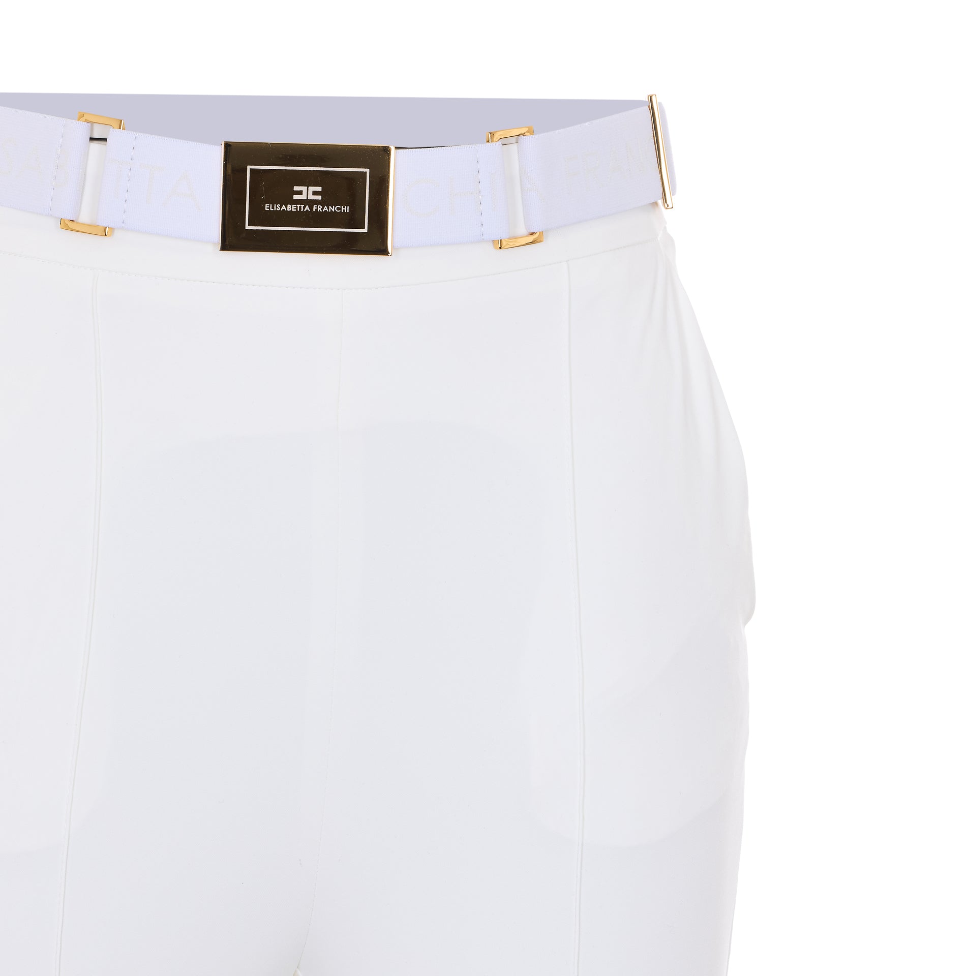 Elisabetta Franchi Trousers White Polyamide