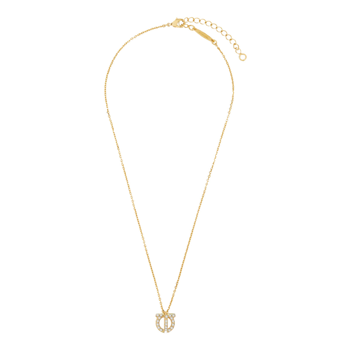 Ferragamo Bijoux Golden Brass Glass