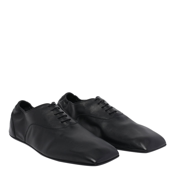 MM6 Maison Margiela Flat shoes Black Calf Leather/leather Sole