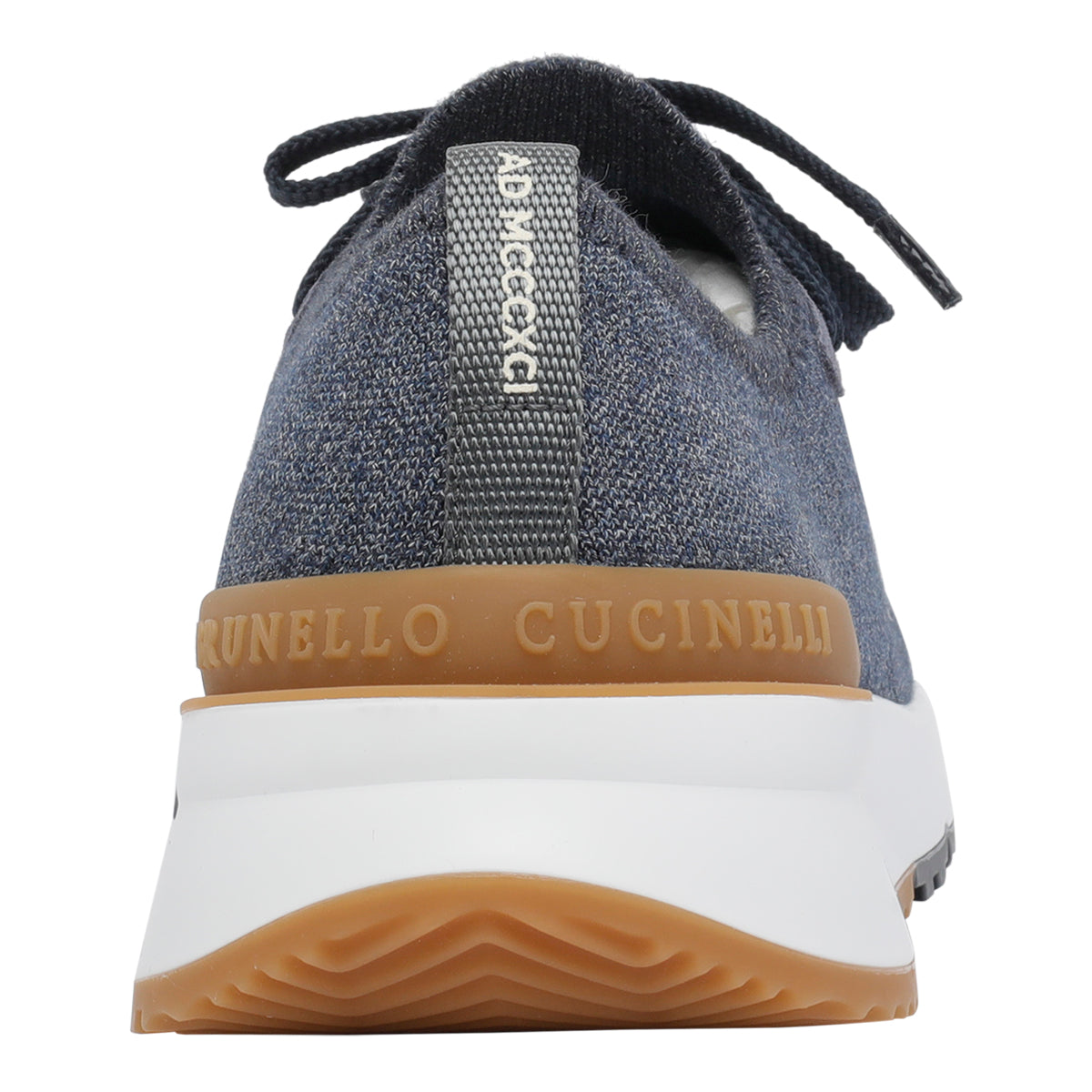 Brunello Cucinelli Sneakers Blue Fabric /rubber Sole