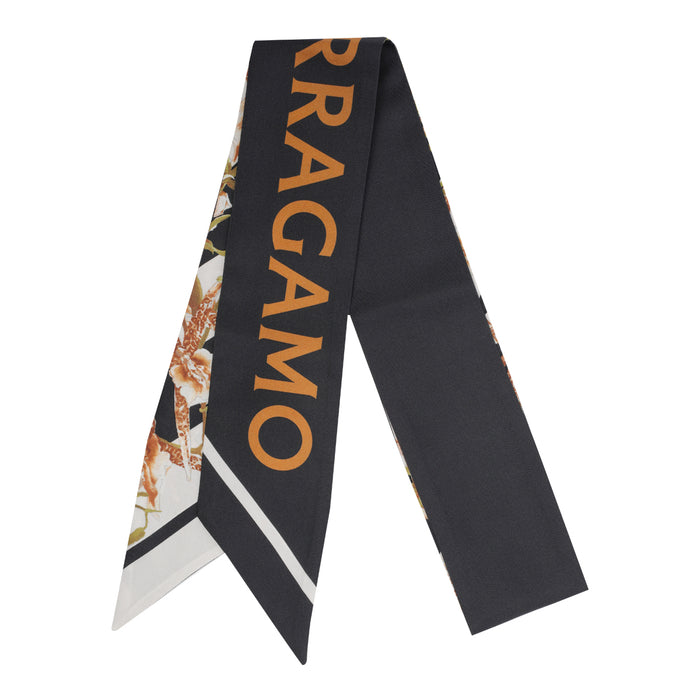 Ferragamo Scarfs Black Silk