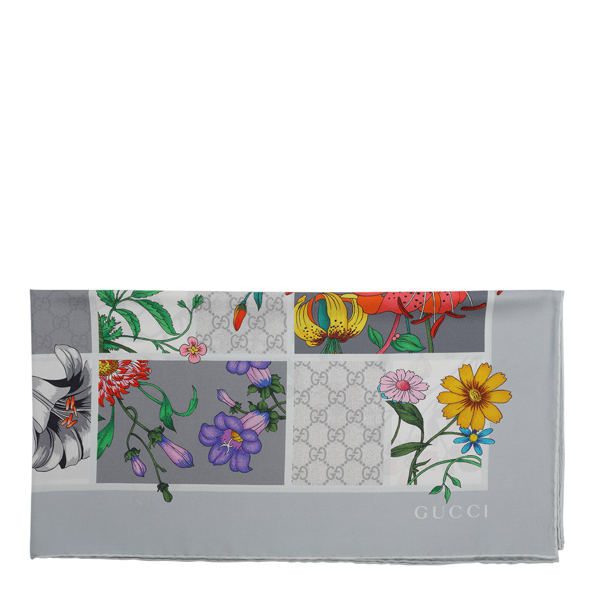 Gucci Scarfs Grey Silk