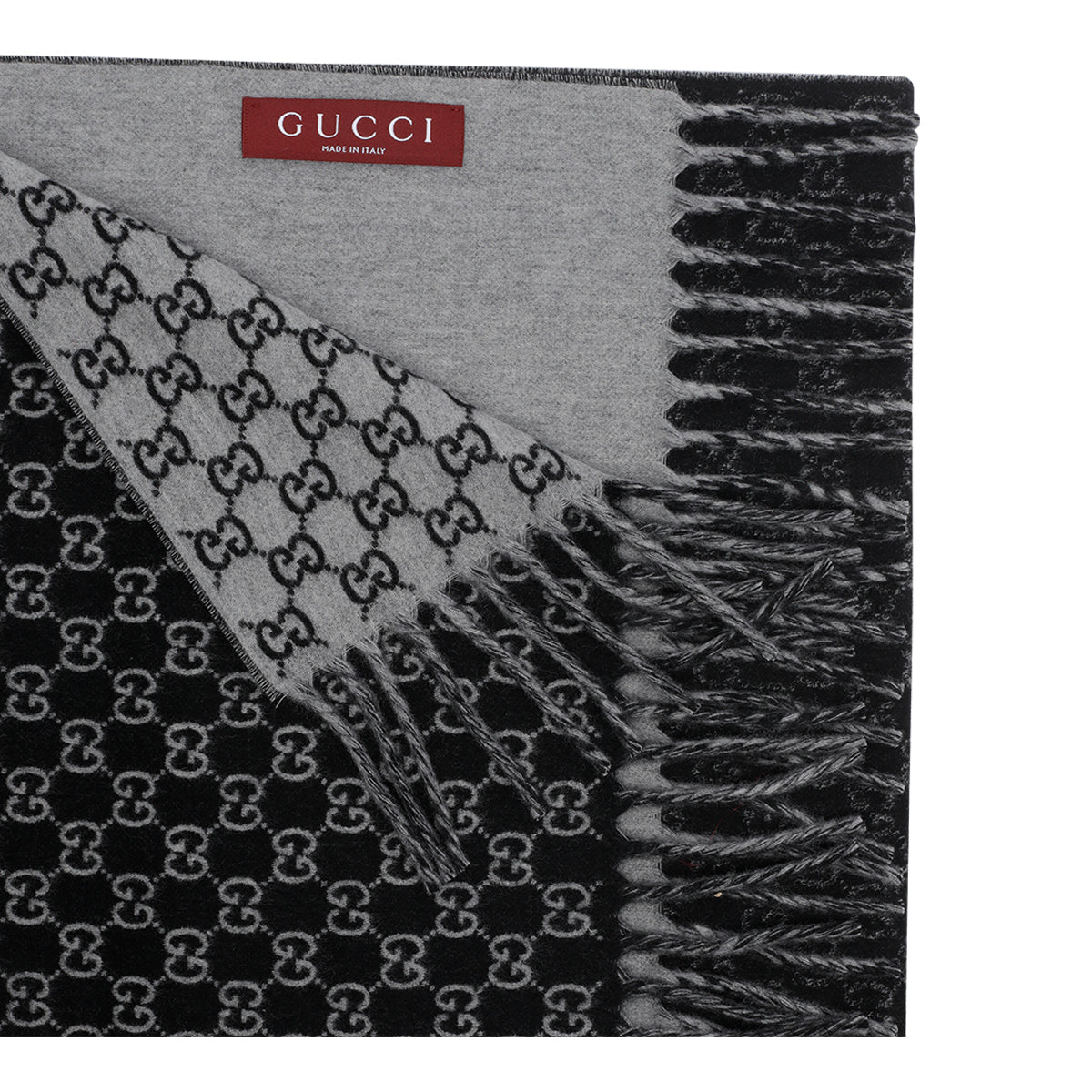 Gucci Scarfs Grey Wool Cashmere