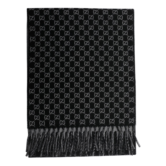 Gucci Scarfs Grey Wool Cashmere