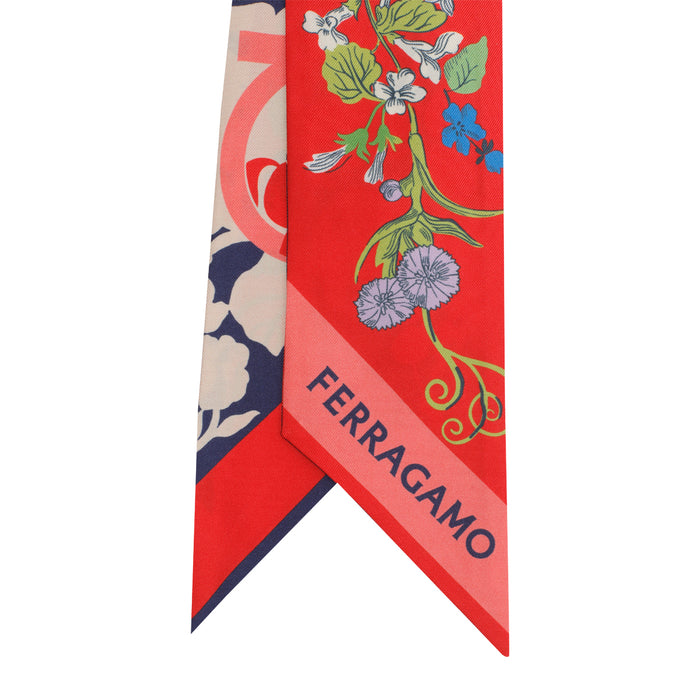 Ferragamo Scarfs Red Silk