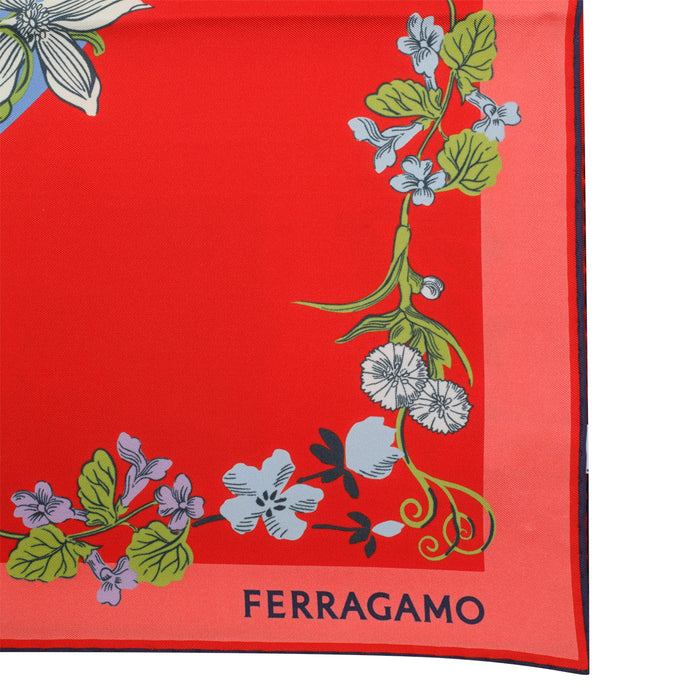 Ferragamo Scarfs Red Silk