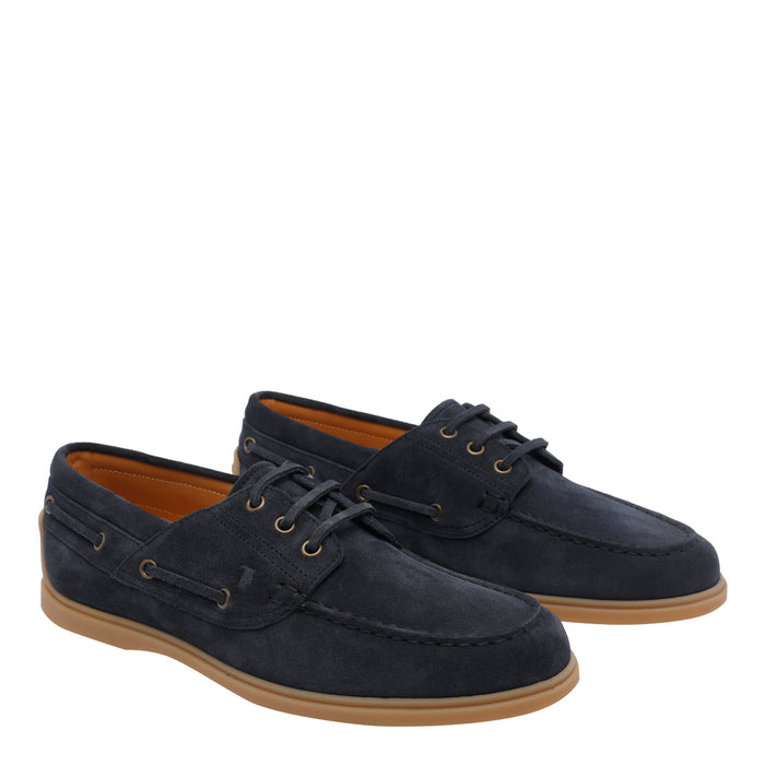 Tods Flat shoes Blue Suede Leather/rubber Sole