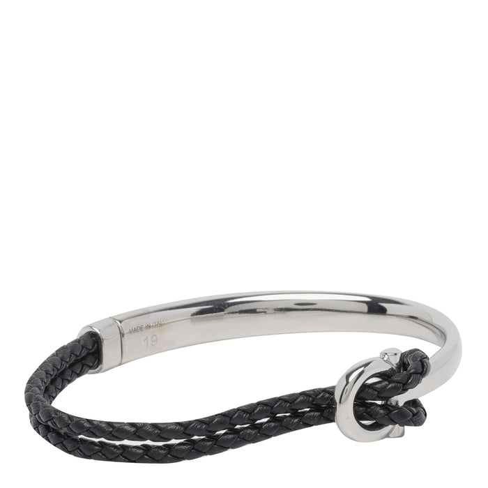 Ferragamo Bijoux Black Brass Calf Leather