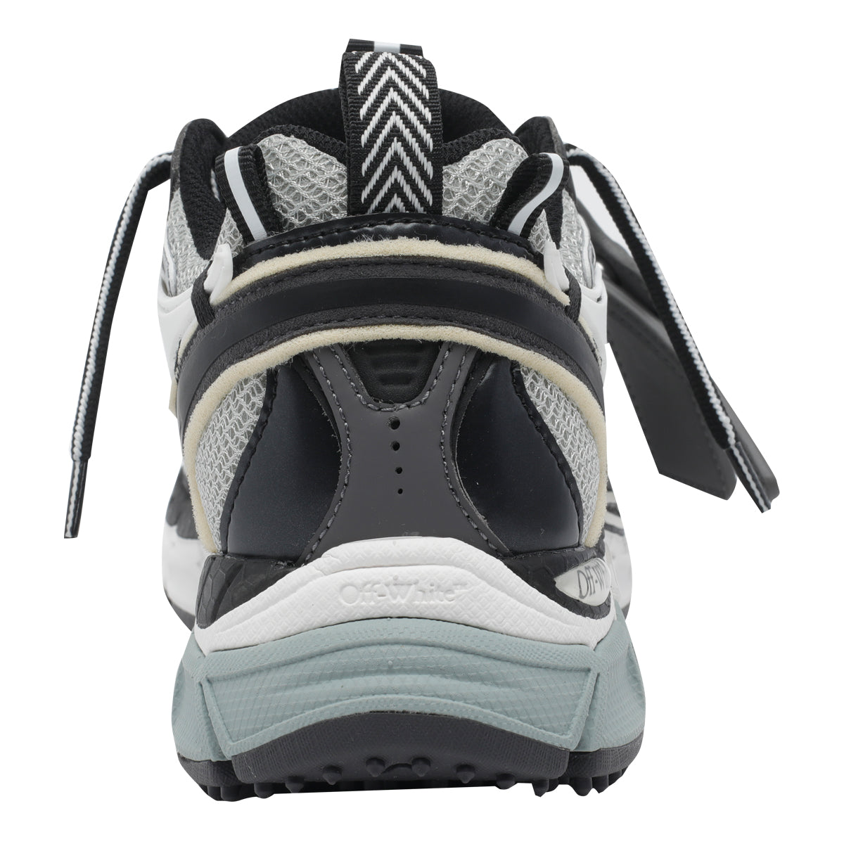 Off White Sneakers Black Fabric Rubber/rubber Sole