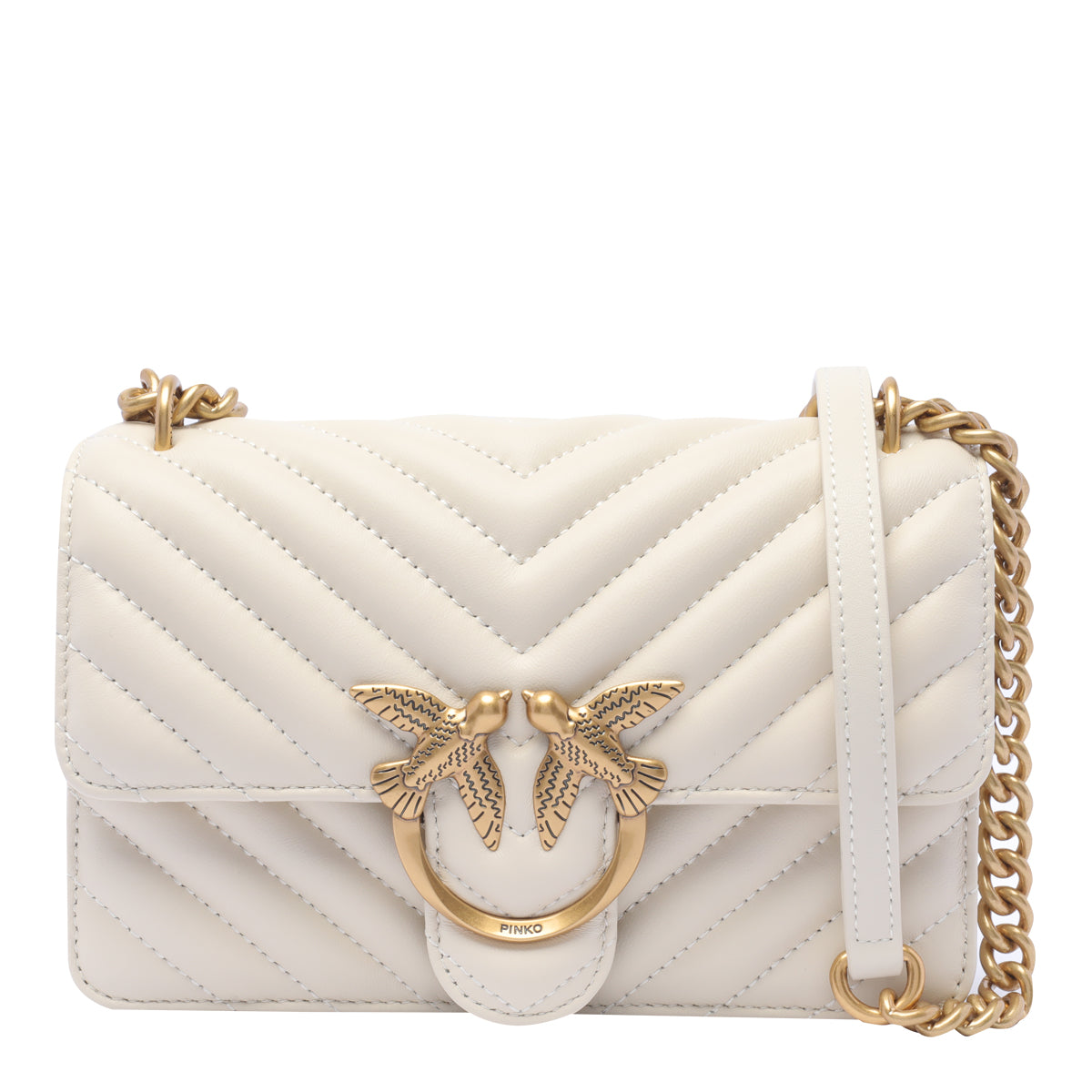 Pinko Bags White Sheep Leather