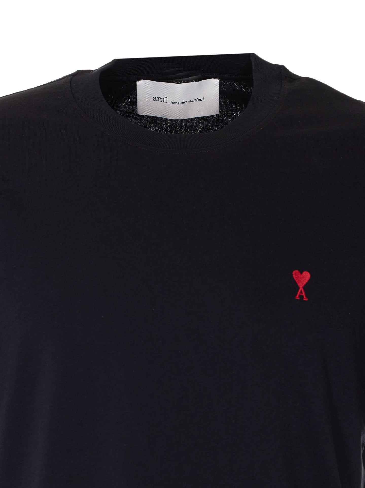 Ami Alexandre Matiussi T-Shirts And Polos Black Cotton