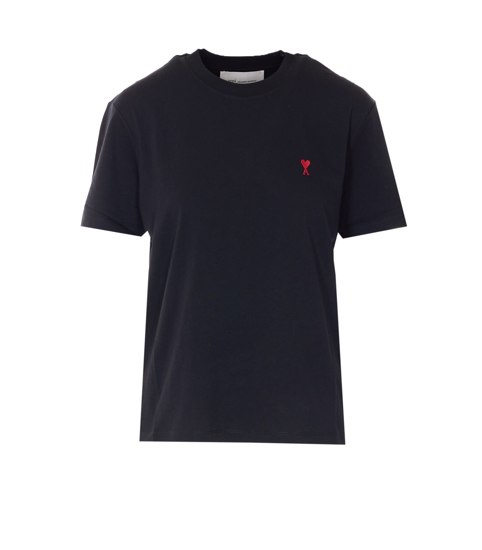 Ami Alexandre Matiussi T-Shirts And Polos Black Cotton