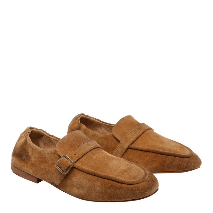 Marsell Flat shoes Brown Suede Leather/leather Sole