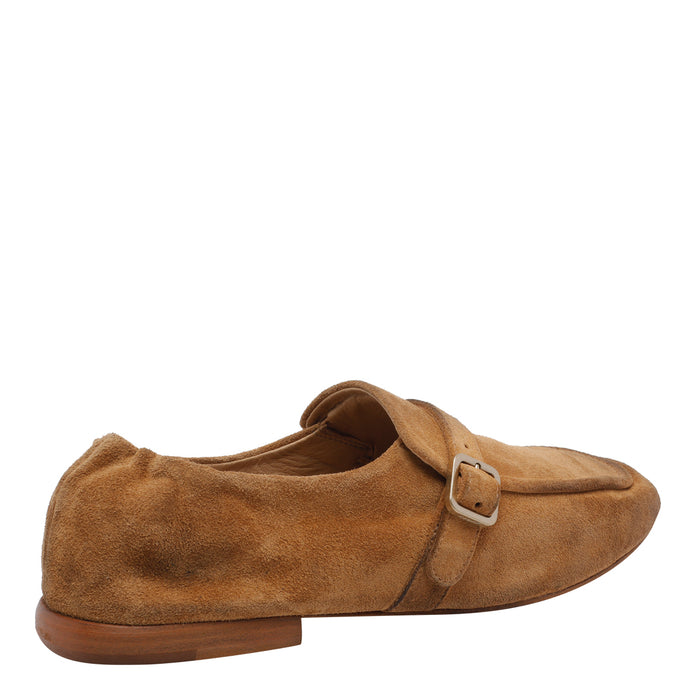 Marsell Flat shoes Brown Suede Leather/leather Sole
