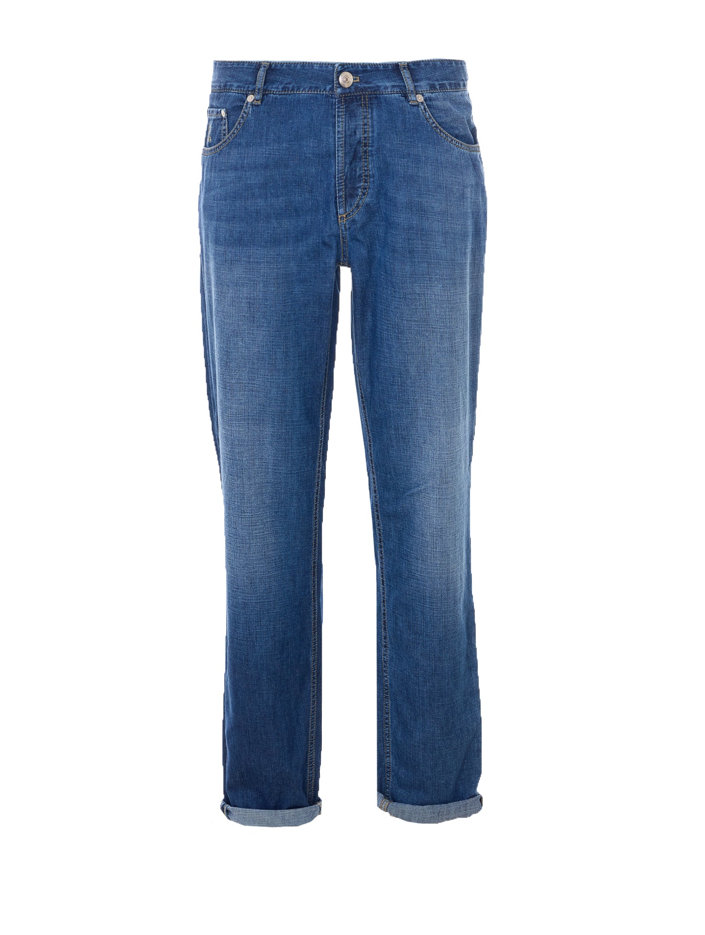 Brunello Cucinelli Trousers Blue Cotton