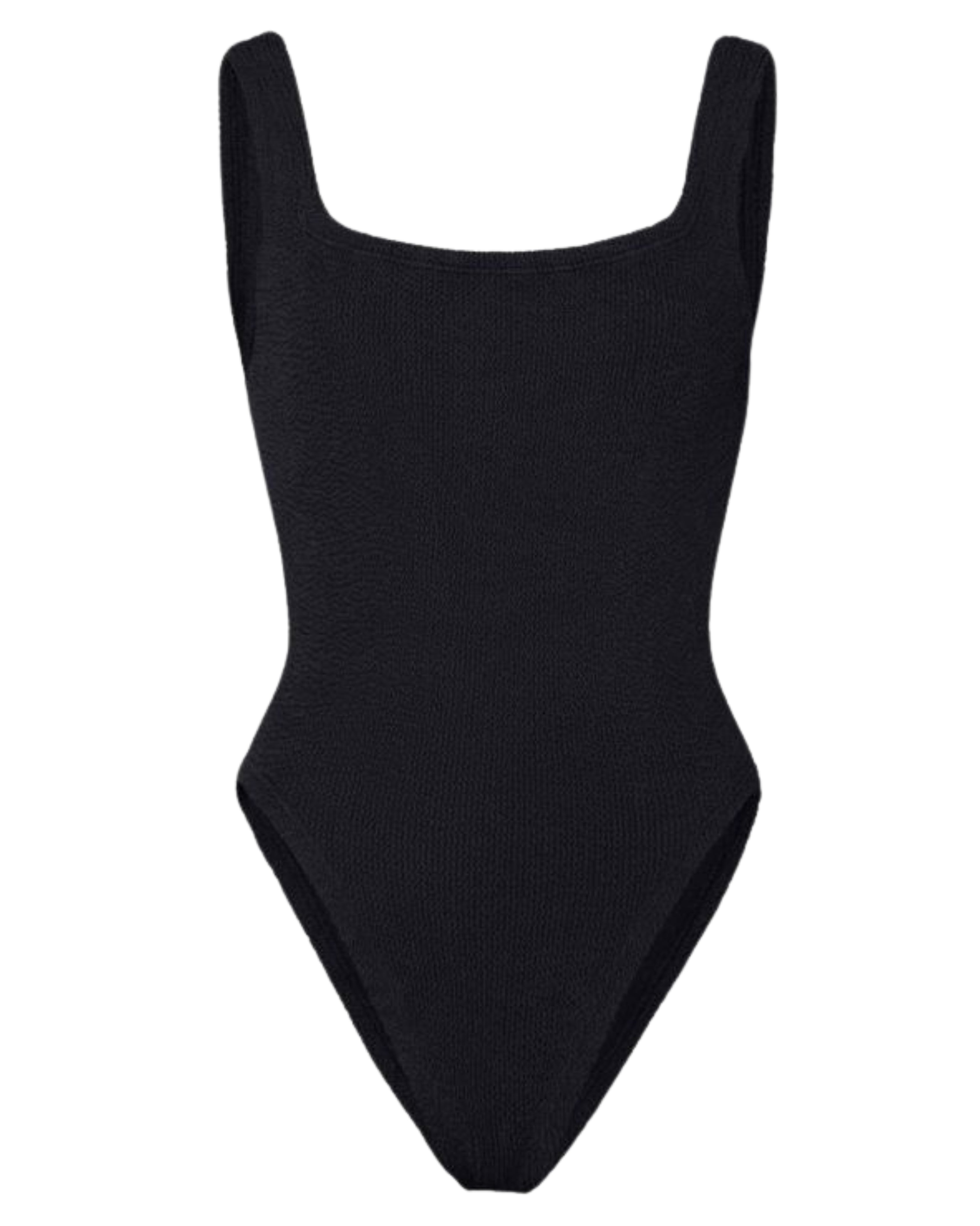 HUNZA G LONDON Sea clothing Black Polyester Elastane