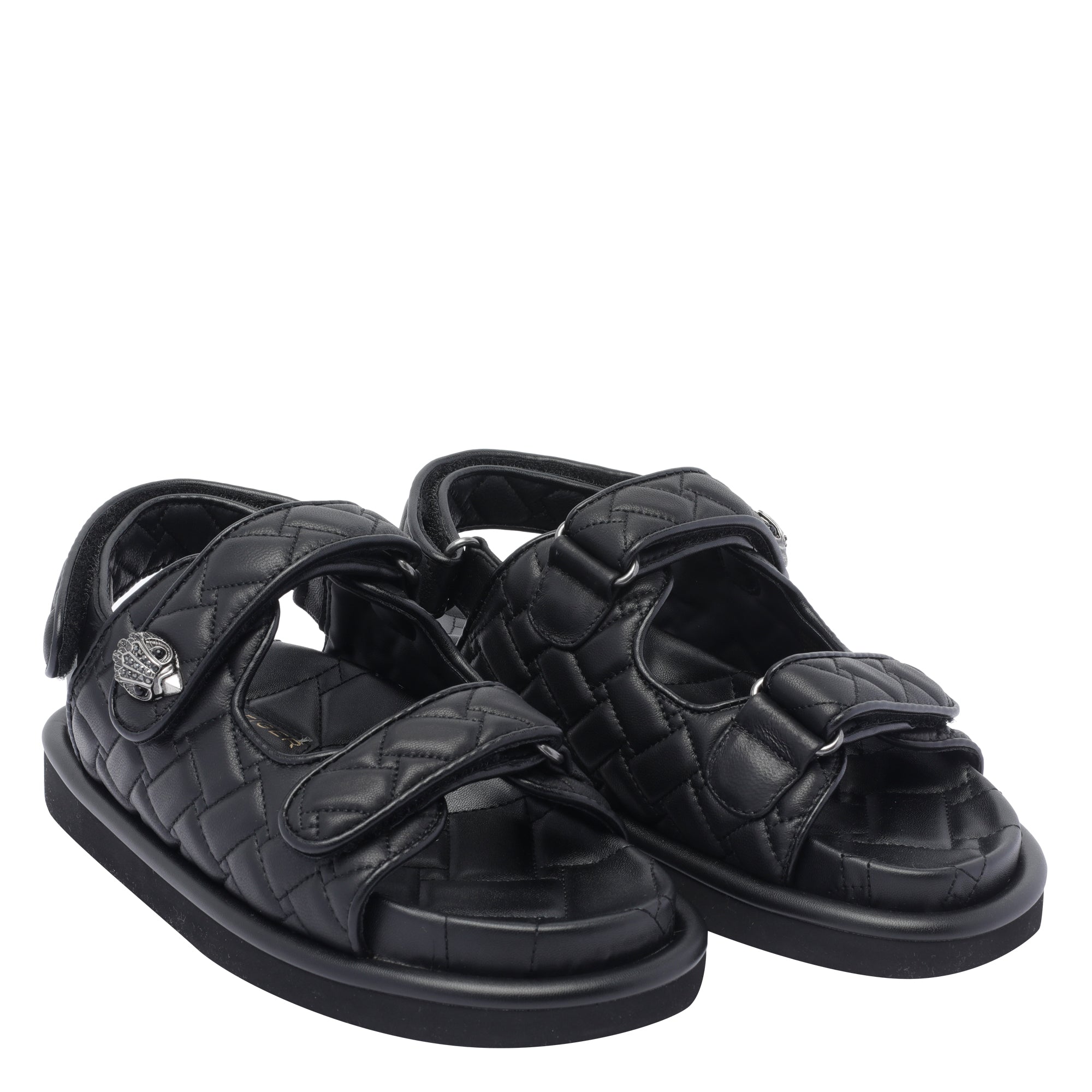 Kurt Geiger Sandals Black Calf Leather/rubber Sole