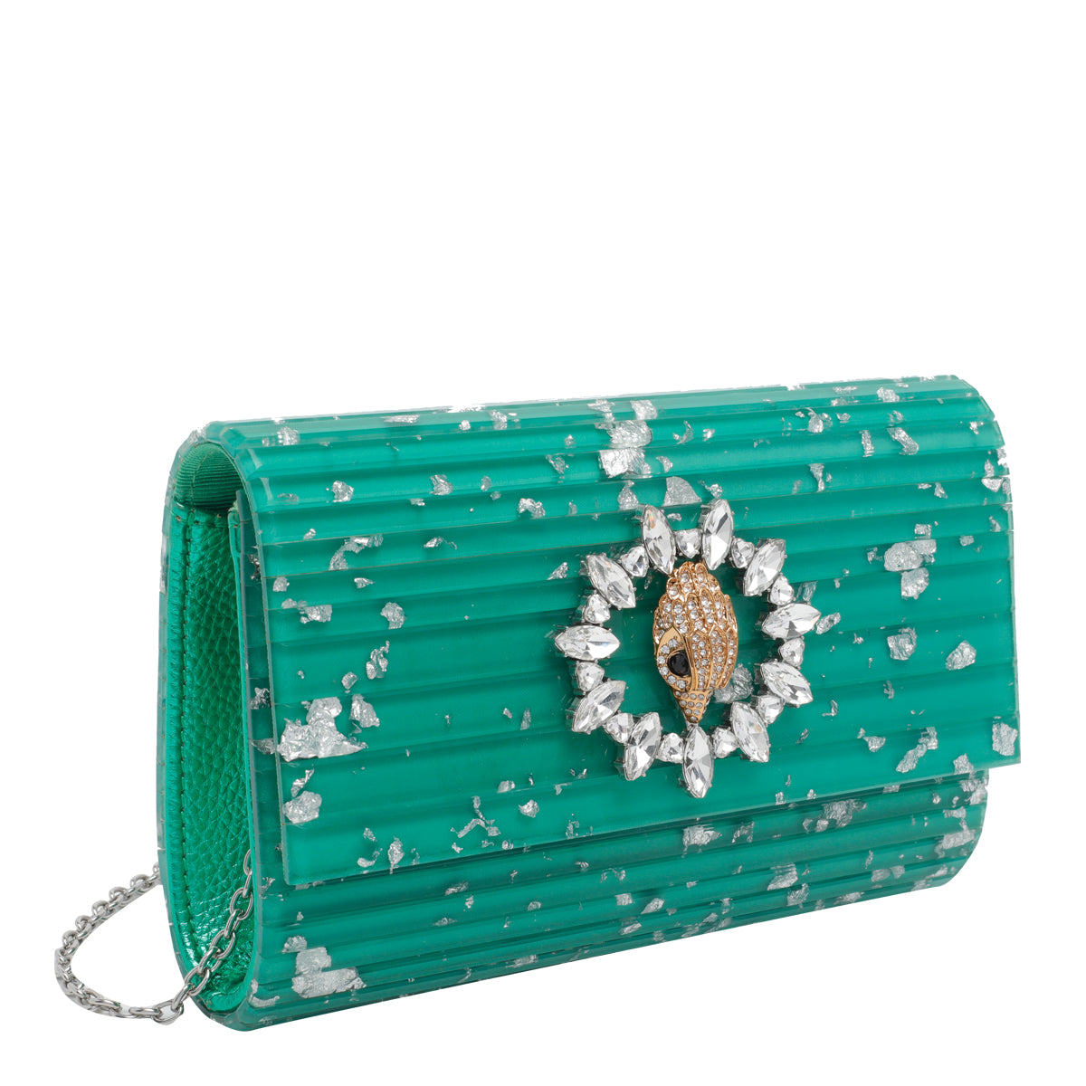 Kurt Geiger Bags Green Acrylic Metal