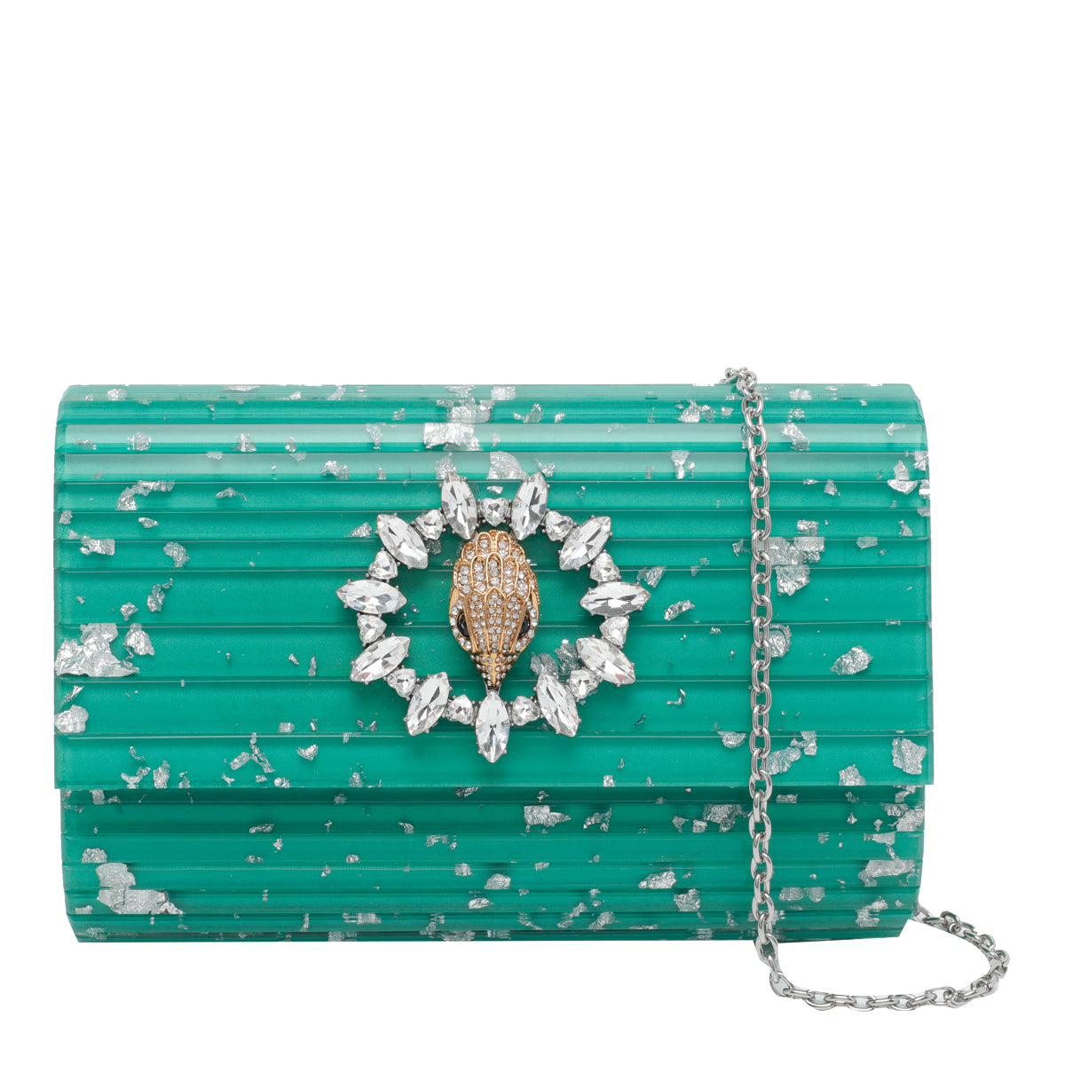 Kurt Geiger Bags Green Acrylic Metal