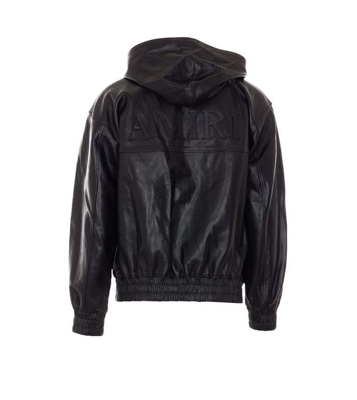 Amiri Sweaters Black Lamb Leather