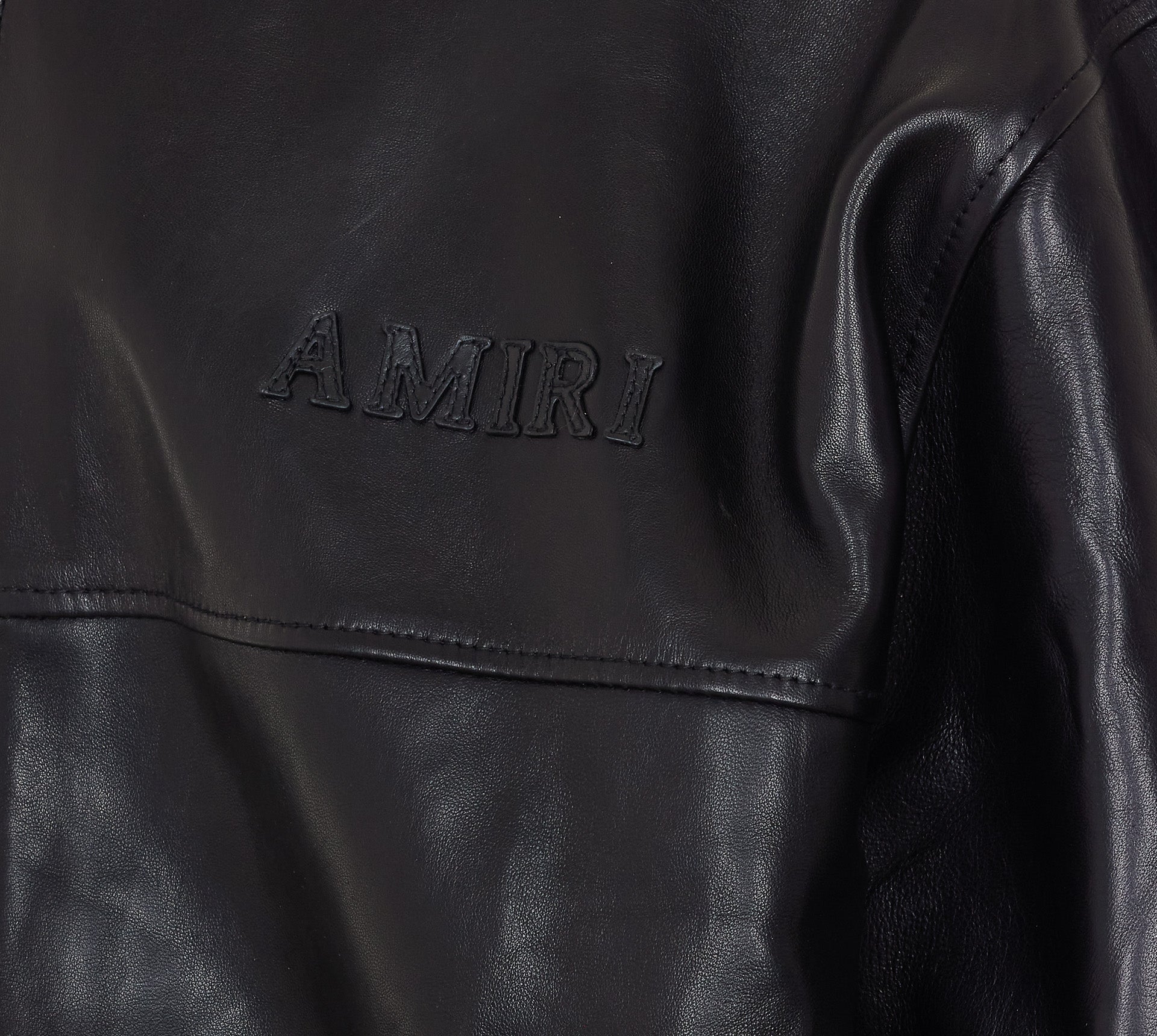 Amiri Sweaters Black Lamb Leather