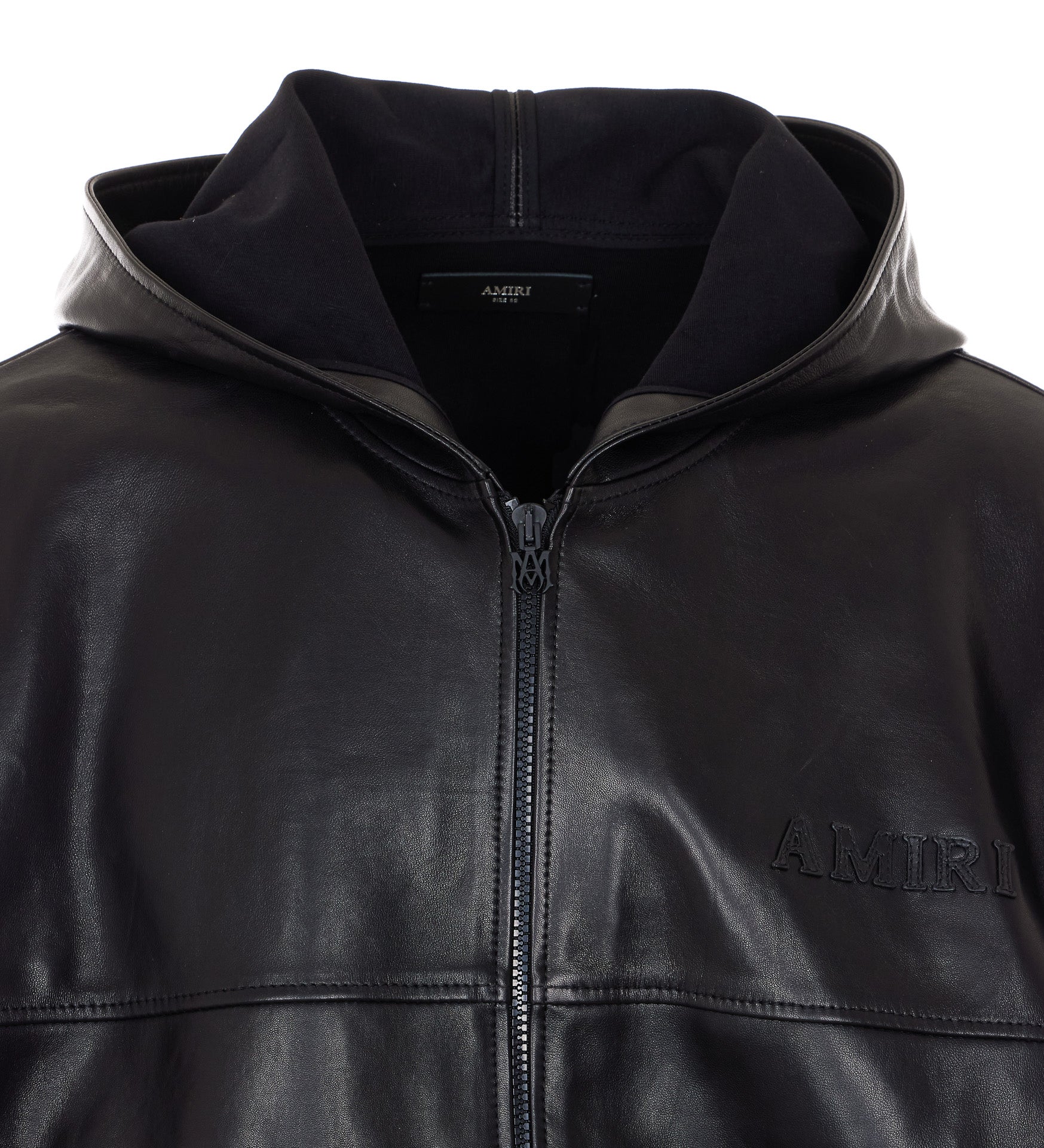Amiri Sweaters Black Lamb Leather