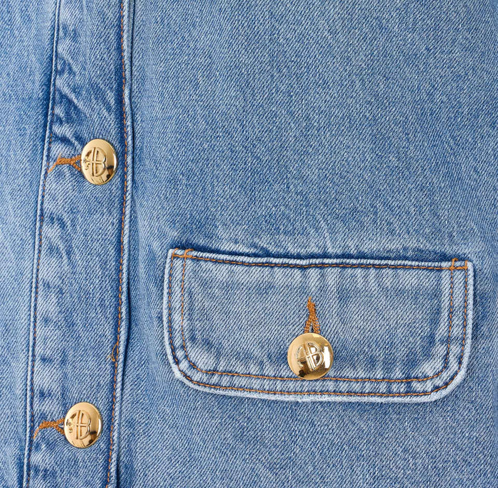 ANINE BING Jackets Blue Cotton