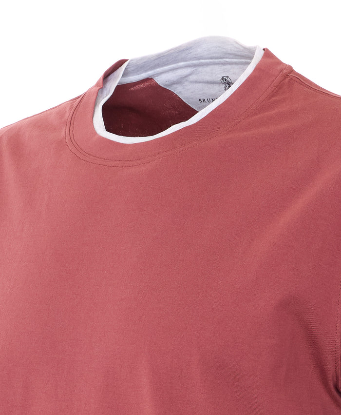 Brunello Cucinelli T-Shirts And Polos Red Cotton